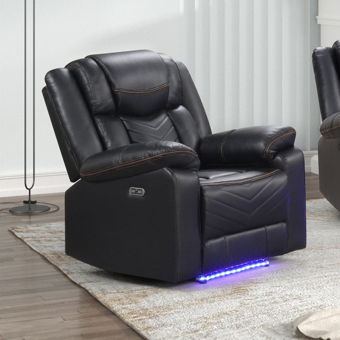 Challenger - LED Power Recliner Chair Matrix Furniture Group