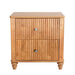 Modern Fluted Nightstand With 3 Drawers Home Essentials
