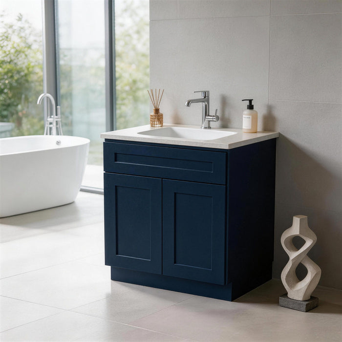 Shaker Base Cabinet With Soft-Close Drawer & Double Doors, Adjustable Shelf Home Essentials