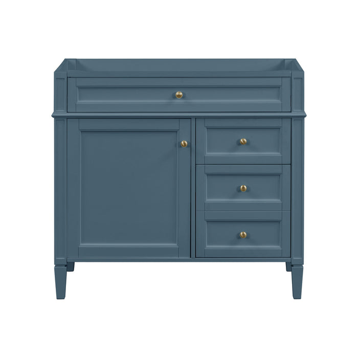 Bathroom Vanity With 2 Drawers And Tip-Out Drawer, Storage Cabinet Hearth and Haven