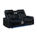 Electra - Power Reclining Loveseat With Power Headrests, Console, Speakers, Massage, LED Lighting And USB Control Matrix Furniture Group