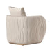 Gineverra - Accent Chair - Biscotti / Ivory Gold Michael Amini
