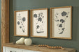 Huddwick - Wall Art Set (Set of 3) - Linen / Black Signature Design by Ashley®
