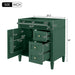 Bathroom Vanity With 2 Drawers And Tip-Out Drawer, Storage Cabinet Hearth and Haven