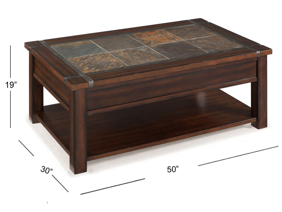 Roanoke - Rectangular Lift Top Cocktail Table Set Magnussen Furniture