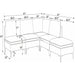 Upholstered Modular Sectional With Tall Legs, Medium Firm Seat Home Essentials
