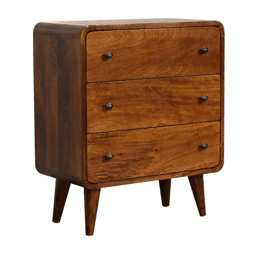 3 Drawer Mini Curved Chest Artisan Furniture