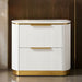 Giovanni - 2 Drawer Nightstand - White Matrix Furniture Group