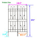 Metal Garden Trellis Rustproof For Climbing Plants Outdoor Flower Support Daily Nest