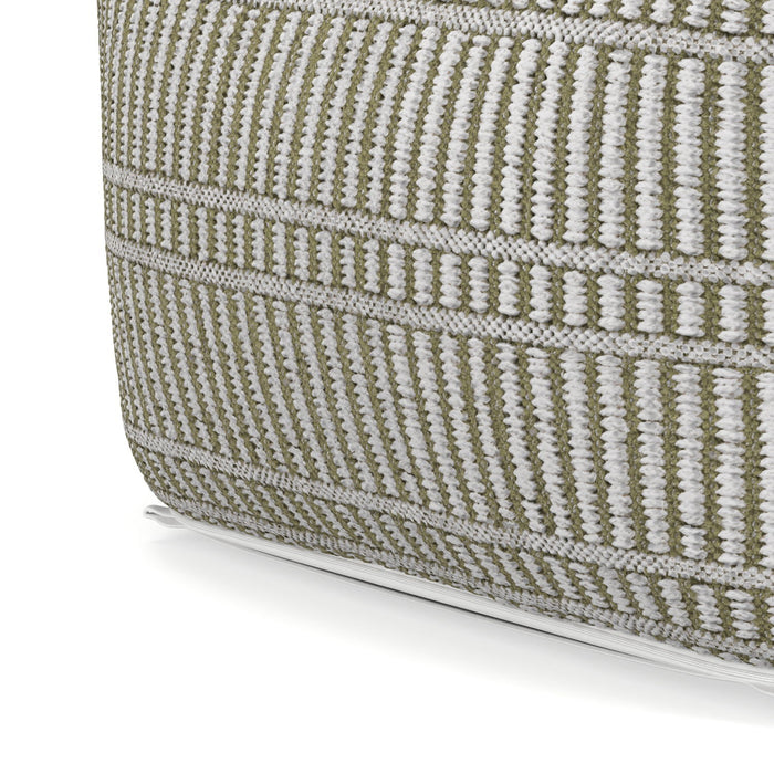 Safford - Square Outdoor / Indoor Pouf Simpli-Home