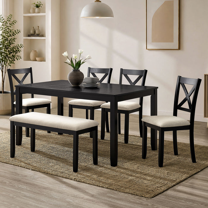 Kitchen Dining Set, Rectangular Dining Table Home Essentials