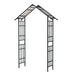 Garden Arch With Adjustable Width Climbing Plants Support - Black Daily Nest