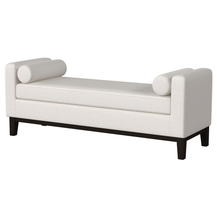 Thomas - Raised Arm Accent Bench - Ivory Furniture Max