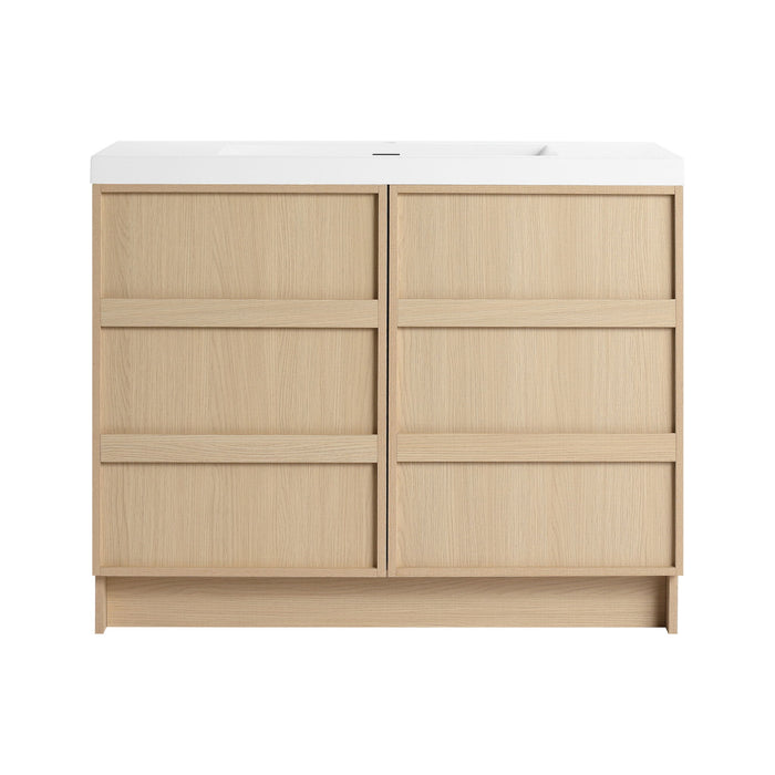 Freestanding Bathroom Vanity With Sink & 2 Soft Close Cabinet Doors Home Essentials