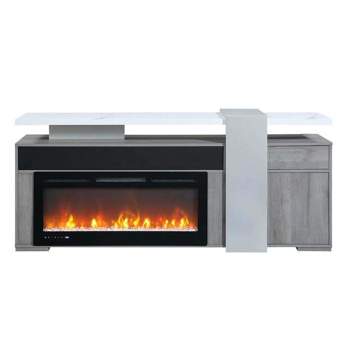 Zorra - Entertainment Unit With Bluetooth Speaker - Gray Global Furniture USA