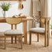 Striped Upholstered Rattan Back Dining Chairs (Set of 2) Home Essentials