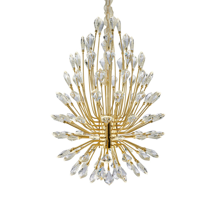 Michael Amini Lighting - Astra 34" LED Crystal Chandelier - Gold Michael Amini