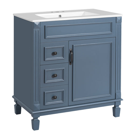 Bathroom Vanity With Sink, Cabinet With 2 Drawers And Adjustable Shelf Hearth and Haven