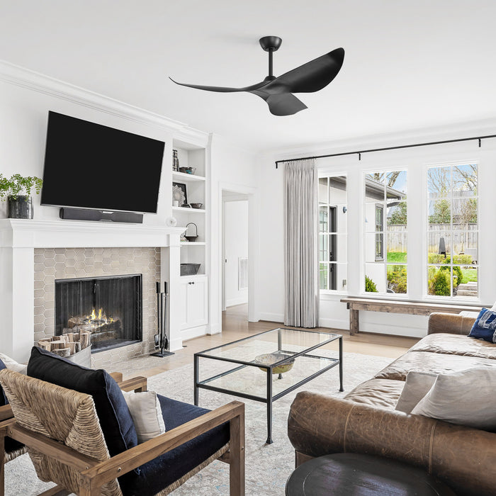 38" Ceiling Fan Without Light With DC Motor And Remote Control Daily Nest