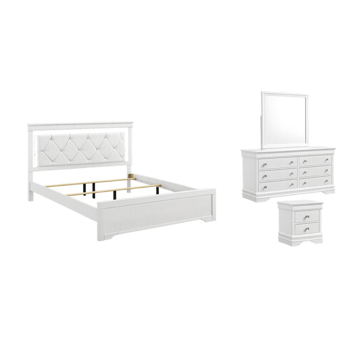 Blaze - Modern Bedroom Set With LED Headboard Matrix Furniture Group