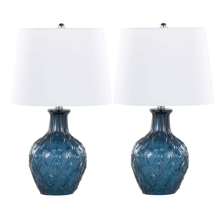 Gloria - Round Contemporary Lamp (Set of 2)