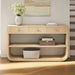 Console Table With 3 Soft Close Drawers & 2 Open Shelves Noble House