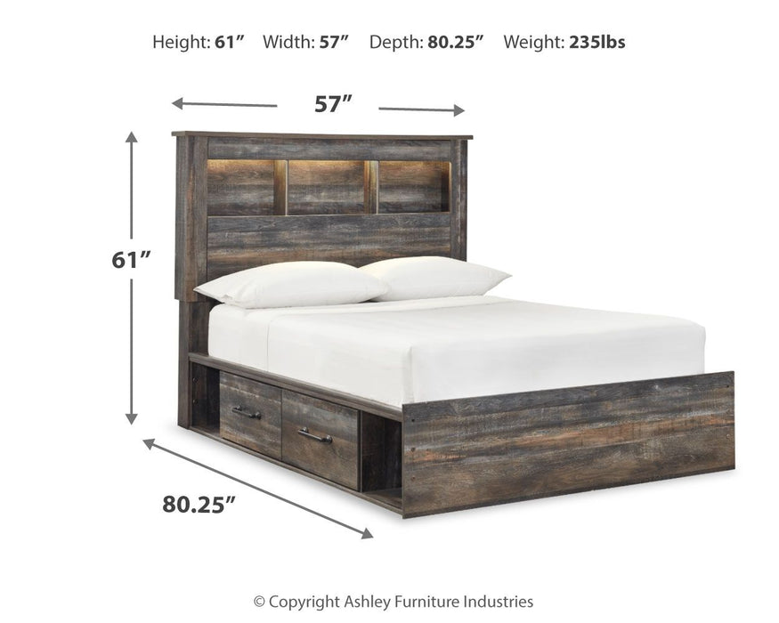 Drystan - Panel Bookcase Bed Signature Design by Ashley®