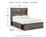 Drystan - Panel Bookcase Bed Signature Design by Ashley®