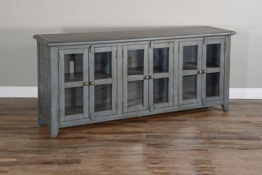 70" TV Console - Light Blue