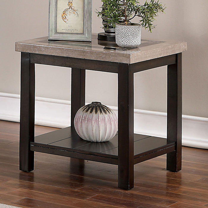 Rosetta - End Table - Dark Walnut