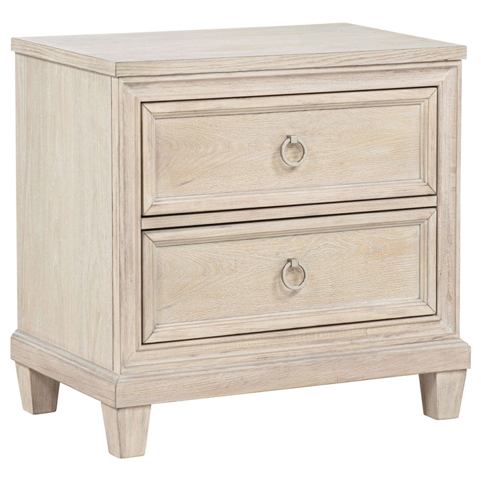 Wedner - 2 Drawer Nightstand - Oak Furniture Max