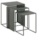 Vestal - 3 Piece Rectangular Nesting Table Set - Gray Furniture Max