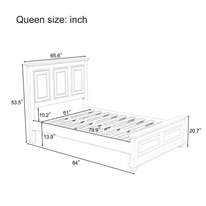 Vintage Tall Headboard Bed Hearth and Haven