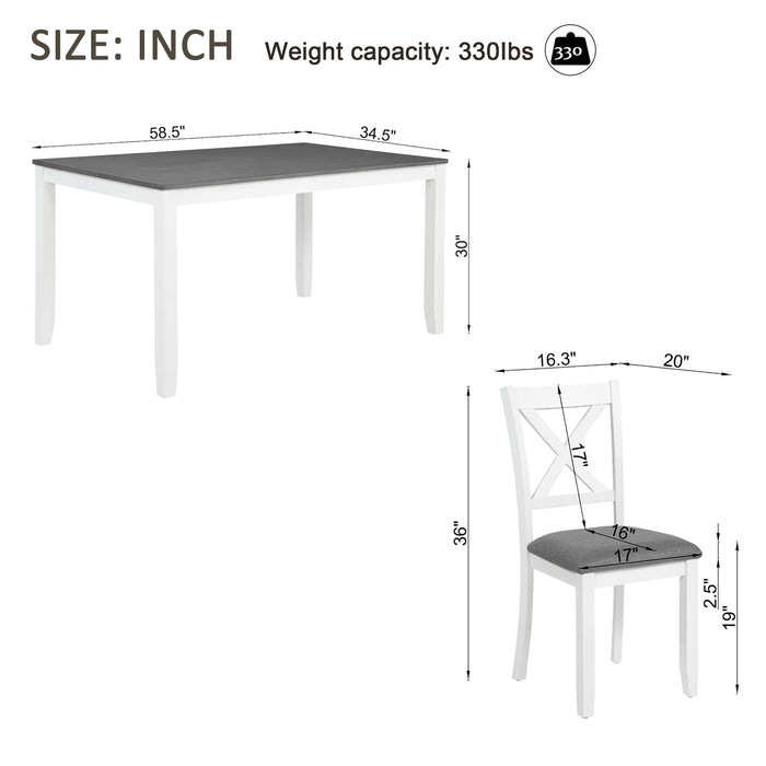 Kitchen Dining Set, Rectangular Dining Table Home Essentials