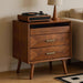 Nightstand With Charging Station, 2 Drawers And Open Shelf, USB / Type C Ports Home Essentials