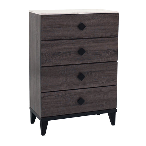 Bedroom Chest Of Drawers With 4 Drawer Storage - Gray / Gray Home Essentials