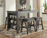 Caitbrook - Rectangular Dining Room Counter Table - Gray Signature Design by Ashley®