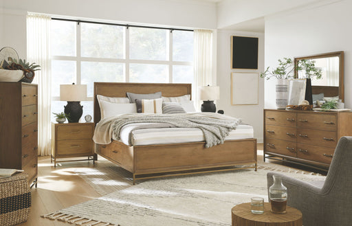 Lindon - Landscape Mirror - Belgian Wheat Magnussen Furniture