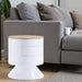Otith - Accent Table With Display And Utility Function - White Urban Nest