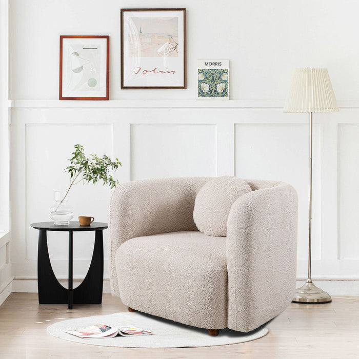 Japandi Style Accent Square Chair Home Essentials