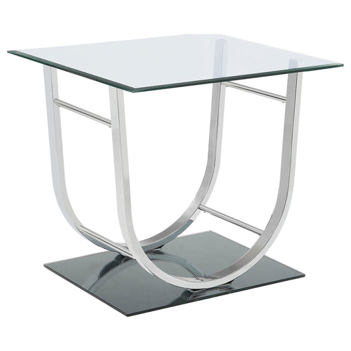 Garrett - 2 Piece Coffee Table Set - Chrome Furniture Max