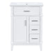 Modern Bathroom Vanity With Sink, Flip Drawer & 3 Drawers, Soft Close Hinges, Adjustable Shelf Hearth and Haven