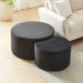 Modern Upholstered Round Coffee Table For Living Room (Set of 2) Home Essentials