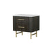 Clayten - Nightstand - Espresso / White Marble Home Essentials