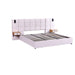 Upholstered Hydraulic Platform Bed With Storage Shelves, Reading Lamps, USB Port Home Essentials