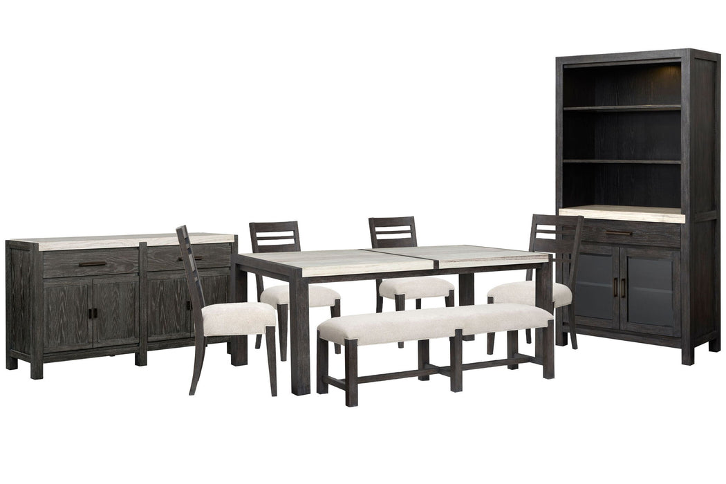Plum Creek - 8 Piece Rectangular Dining Table Set Magnussen Furniture