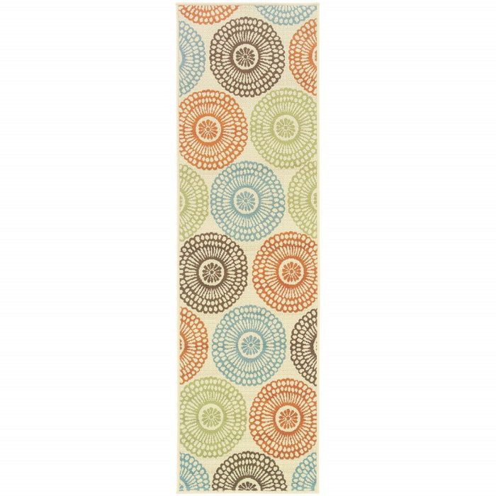 2' X 8' Indoor / Outdoor Area Rug - Beige