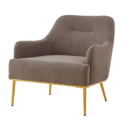 Modern Elegance Accent Chair With Curved Backrest Noble House