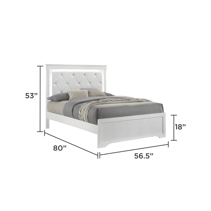 Blaze - Bed With LED Headboard Matrix Furniture Group