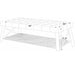 Upholstered Coffee Table With Rack - Dark Brown Home Essentials